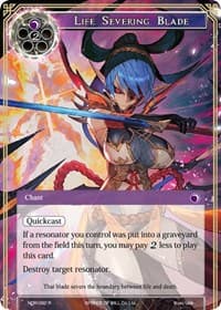 Life Severing Blade - New Dawn Rises - Force of Will card