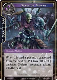 Skeleton Knight - New Dawn Rises - Force of Will card