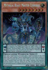 Mythical Beast Master Cerberus - 2018 Mega-Tins Mega Pack - YuGiOh card