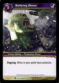 Rallying Shout - Fires of Outland - WoW card