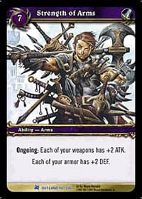 Strength of Arms - Fires of Outland - WoW card