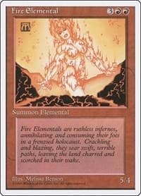 Fire Elemental - Fourth Edition - Magic: The Gathering card