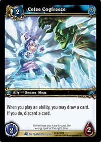 Celee Cogfreeze - Fires of Outland - WoW card