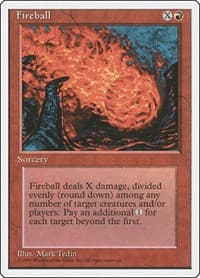 Fireball - Fourth Edition - Magic: The Gathering card