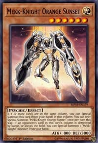 Mekk-Knight Orange Sunset - 2018 Mega-Tins Mega Pack - YuGiOh card