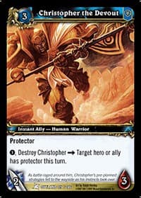 Christopher the Devout - Fires of Outland - WoW card