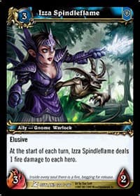 Izza Spindleflame - Fires of Outland - WoW card