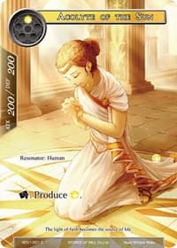 Acolyte of the Sun - Valhalla Cluster Starter Deck - Force of Will card