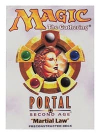 Portal Second Age Theme Deck - Martial Law - Portal Second Age - Magic: The Gathering card