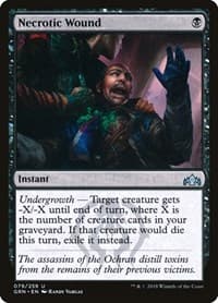 Necrotic Wound - Guilds of Ravnica - Magic: The Gathering card