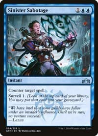 Sinister Sabotage - Guilds of Ravnica - Magic: The Gathering card