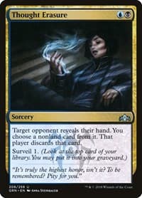 Thought Erasure - Guilds of Ravnica - Magic: The Gathering card