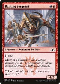 Barging Sergeant - Guilds of Ravnica - Magic: The Gathering card
