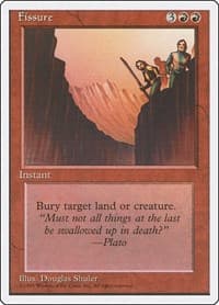 Fissure - Fourth Edition - Magic: The Gathering card