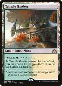 Temple Garden - Guilds of Ravnica - Magic: The Gathering card