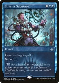Sinister Sabotage - FNM Promos - Magic: The Gathering card