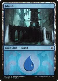 Island - Dimir (A01) - Launch Party & Release Event Promos - Magic: The Gathering card