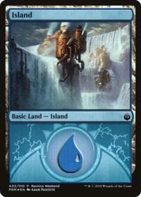 Island - Izzet (A03) - Launch Party & Release Event Promos - Magic: The Gathering card