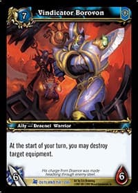 Vindicator Borovon - Fires of Outland - WoW card