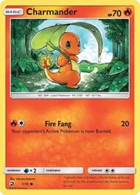 Charmander - Dragon Majesty - Pokemon card