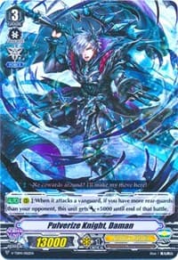 Pulverize Knight, Daman - V-TD04: Ren Suzugamori - Cardfight Vanguard card