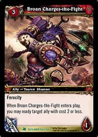 Broan Charges-the-Fight - Fires of Outland - WoW card