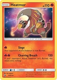 Heatmor - Dragon Majesty - Pokemon card