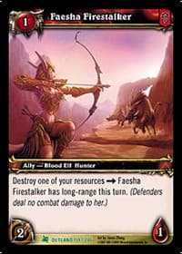Faesha Firestalker - Fires of Outland - WoW card