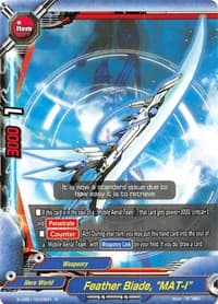 Feather Blade, "MAT-I" - S-UB01: Superhero Wars Omega -Advent of Cosmoman!- - Future Card BuddyFight card