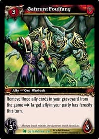 Gahrunt Foulfang - Fires of Outland - WoW card