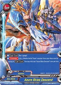 Azure Skies Descend - S-UB01: Superhero Wars Omega -Advent of Cosmoman!- - Future Card BuddyFight card