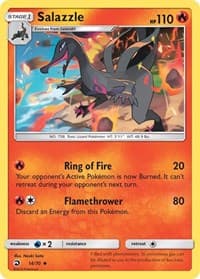 Salazzle - Dragon Majesty - Pokemon card