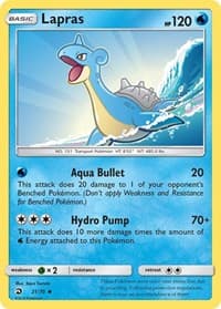 Lapras - Dragon Majesty - Pokemon card
