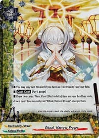 Ritual, Harvest Prayer - S-UB02: Miracle Fighters ~Miko & Mel~ - Future Card BuddyFight card