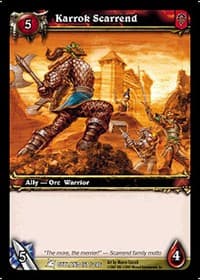 Karrok Scarrend - Fires of Outland - WoW card