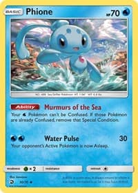 Phione - Dragon Majesty - Pokemon card