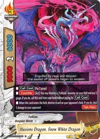 Illusions Dragon, Snow White Dragon - S-UB02: Miracle Fighters ~Miko & Mel~ - Future Card BuddyFight card