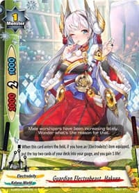 Guardian Electrobeast, Hakuro - S-UB02: Miracle Fighters ~Miko & Mel~ - Future Card BuddyFight card