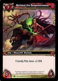 Malistra the Demonmistress - Fires of Outland - WoW card