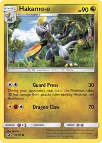 Hakamo-o - Dragon Majesty - Pokemon card