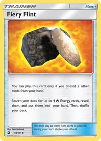 Fiery Flint - Dragon Majesty - Pokemon card