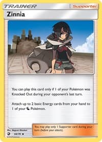 Zinnia - Dragon Majesty - Pokemon card