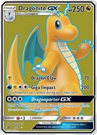 Dragonite GX (Full Art) - Dragon Majesty - Pokemon card