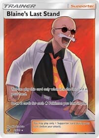Blaine's Last Stand (Full Art) - Dragon Majesty - Pokemon card