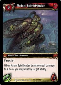 Najan Spiritbender - Fires of Outland - WoW card