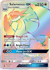 Salamence GX (Secret) - Dragon Majesty - Pokemon card