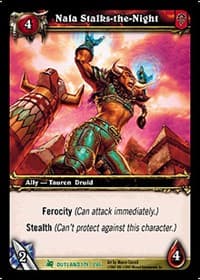 Nala Stalks-the-Night - Fires of Outland - WoW card
