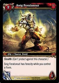 Snig Feralsnout - Fires of Outland - WoW card