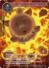 Piggy, Hoelle's Great Hero Pig - Promo Cards - Force of Will card