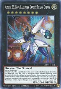 Number 38: Hope Harbinger Dragon Titanic Galaxy - Cybernetic Horizon - YuGiOh card